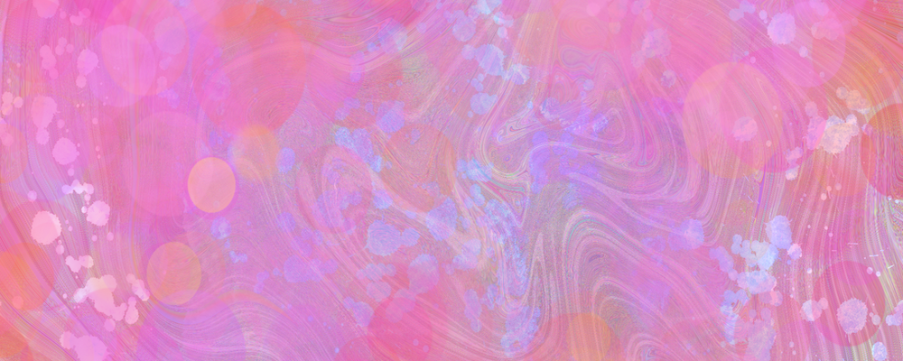 snippet from a procreate abstract in pinks, oranges, blues and white, with loads of swirls